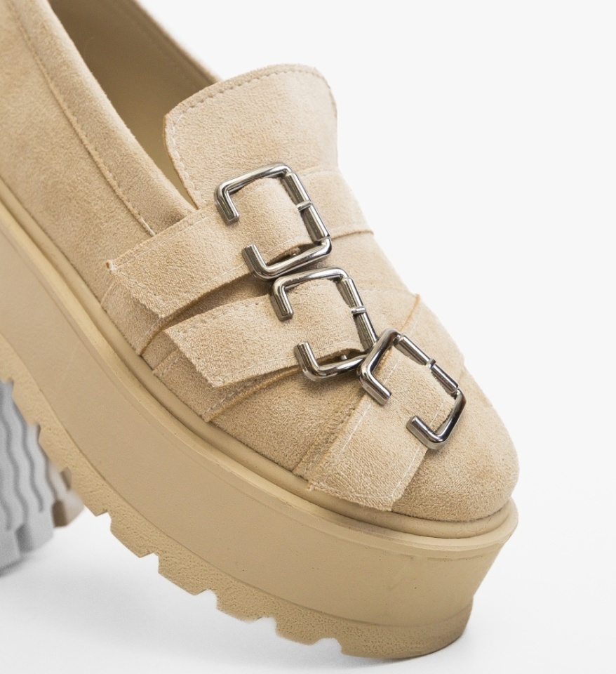 Pantofi Casual Darqu Bej - Img 2
