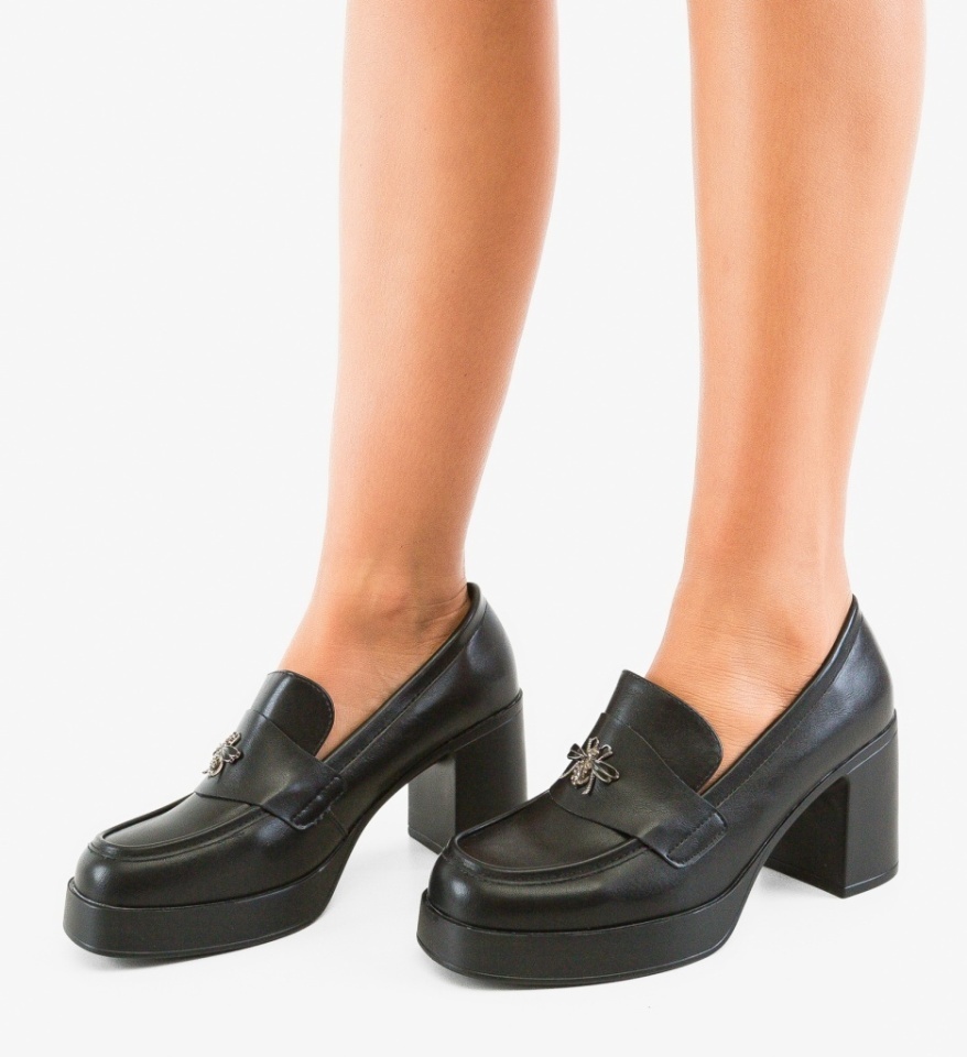 Pantofi Casual Diamus Negri - Img 5