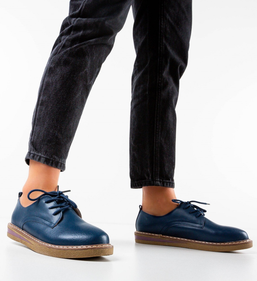 Pantofi Casual Doria Bleumarin - Img 5