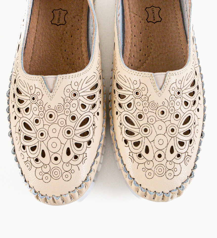 Pantofi Casual Fytay Bej - Img 3