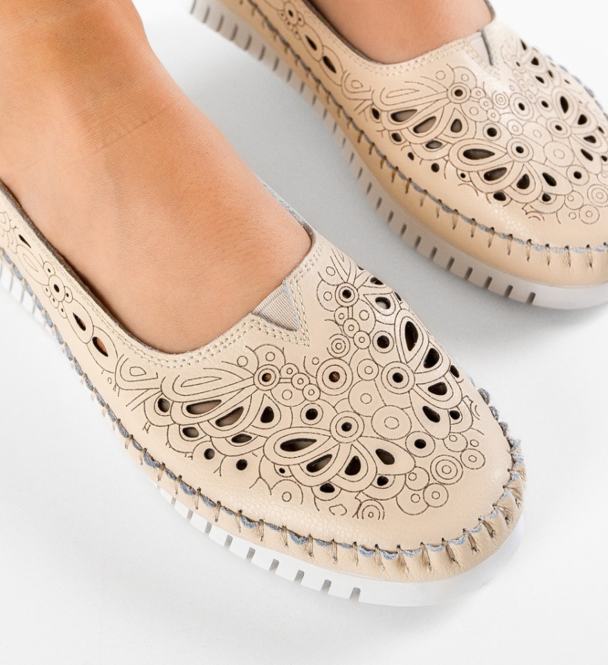 Pantofi Casual Fytay Bej - Img 4