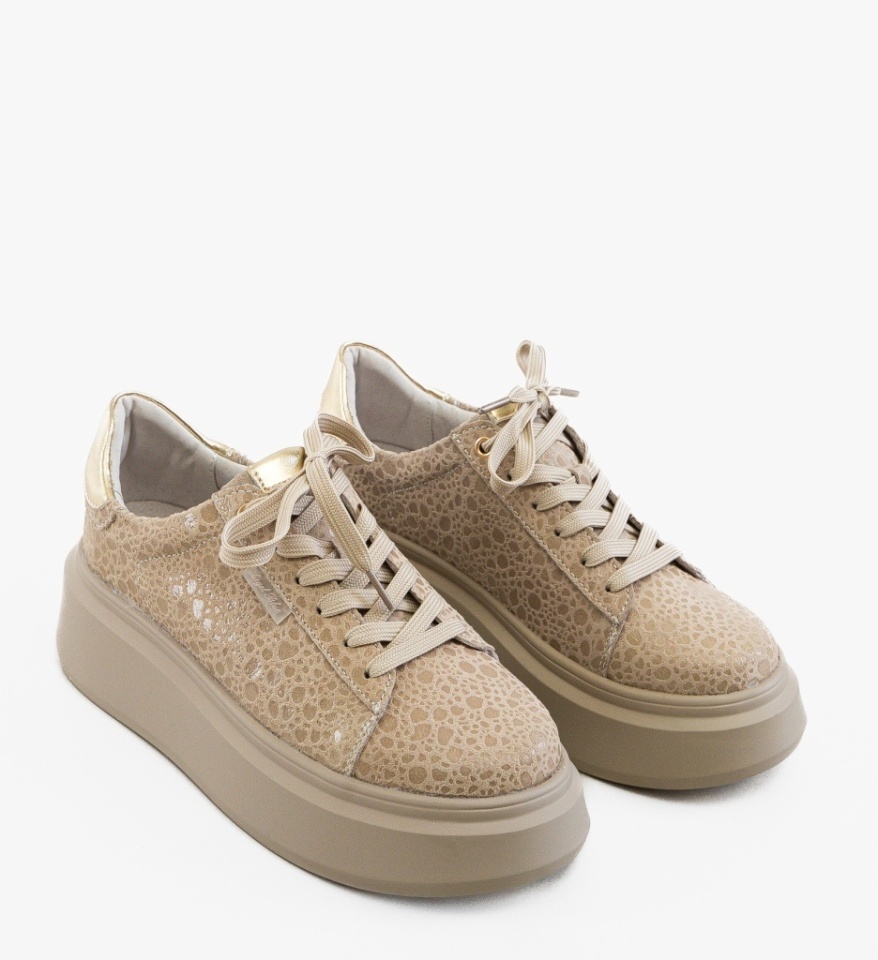Pantofi Casual Ganey Bej 2 - Img 6