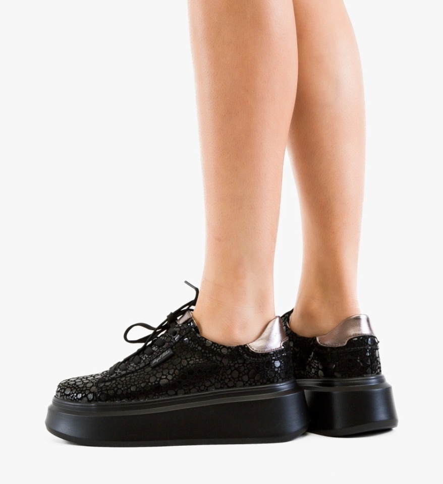 Pantofi Casual Ganey Negri - Img 3