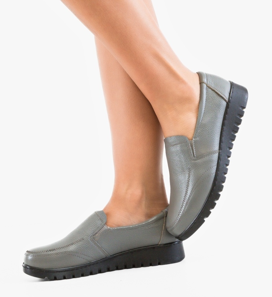 Pantofi Casual Gherghy Gri - Img 2