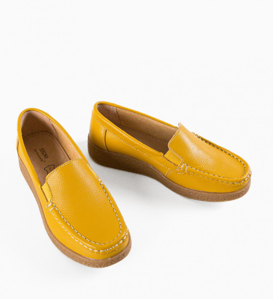 Pantofi Casual Givy Galbeni - Img 4