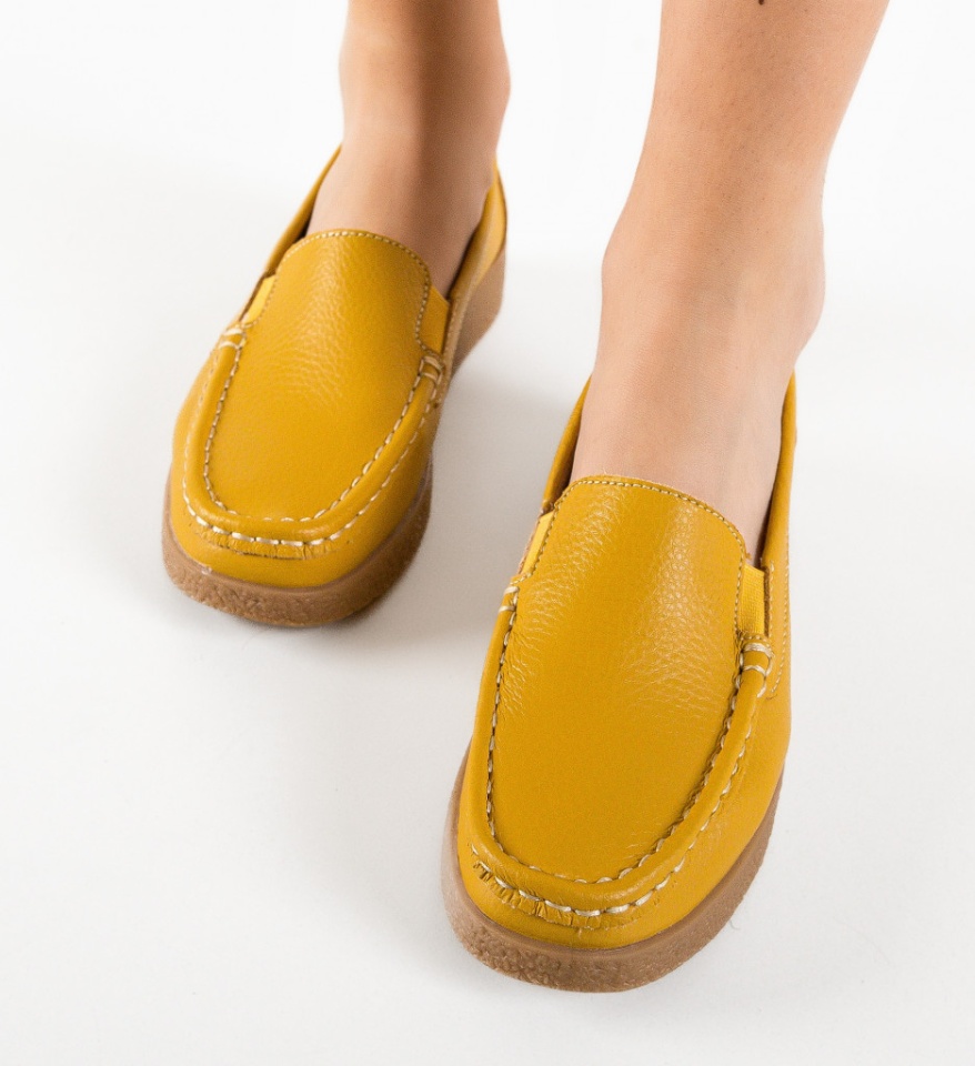 Pantofi Casual Givy Galbeni - Img 6
