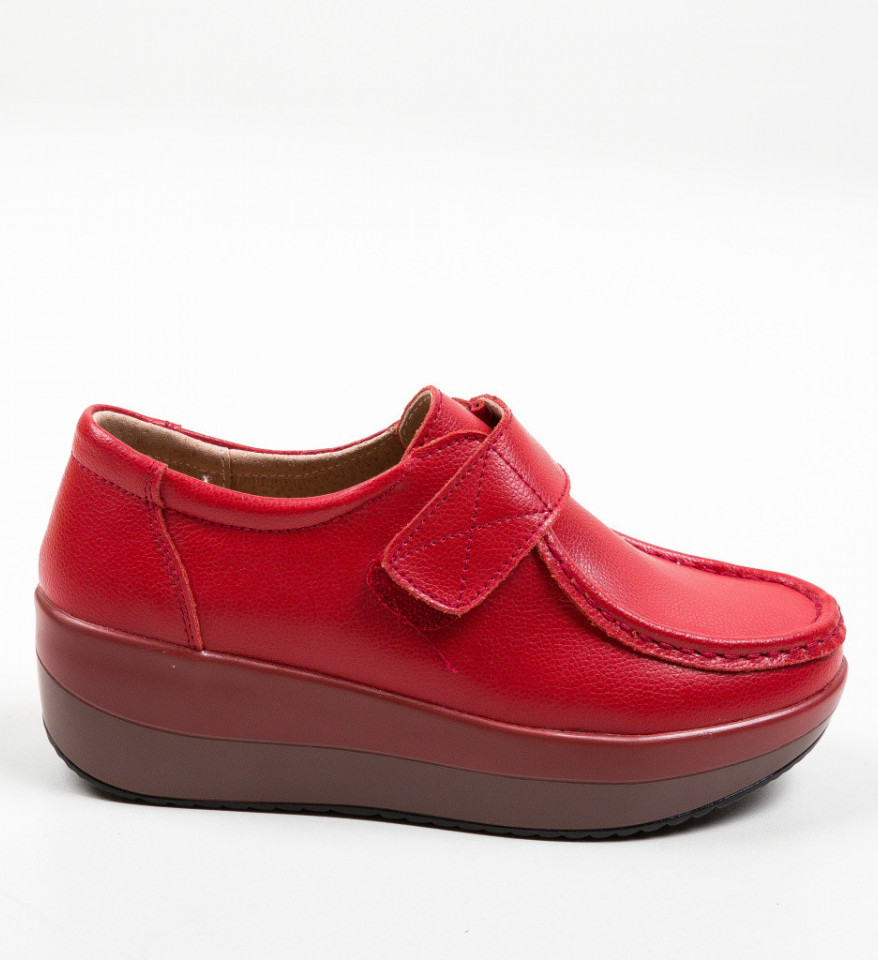 Pantofi Casual Groma Rosii - Img 5