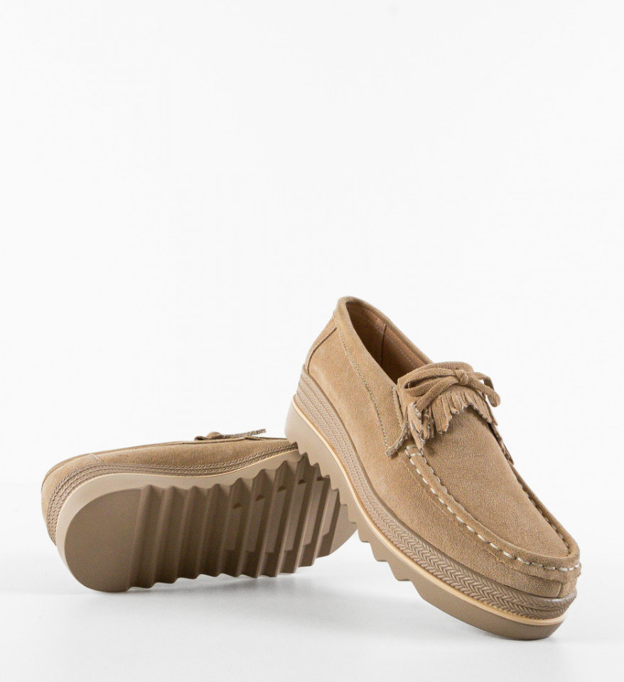 Pantofi Casual Hipok Bej - Img 3