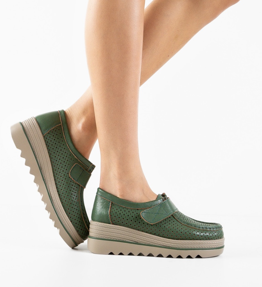 Pantofi Casual Histria Verzi - Img 6