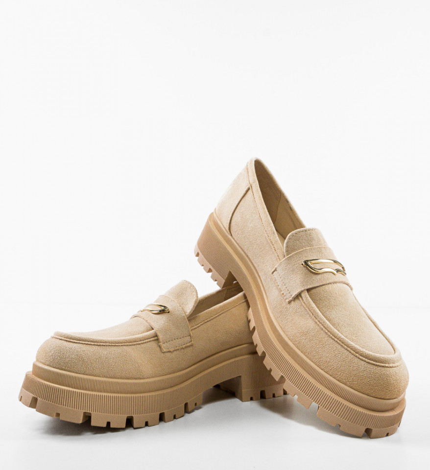 Pantofi Casual Jenny Bej - Img 3
