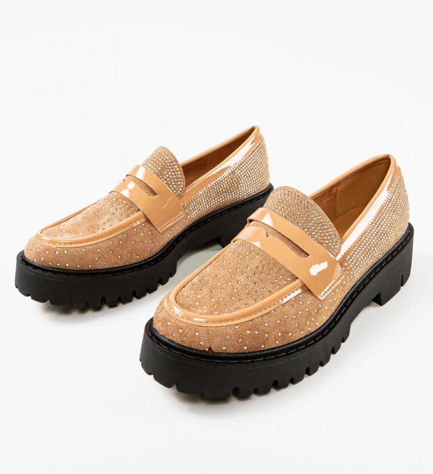 Pantofi Casual Kareem Bej - Img 3