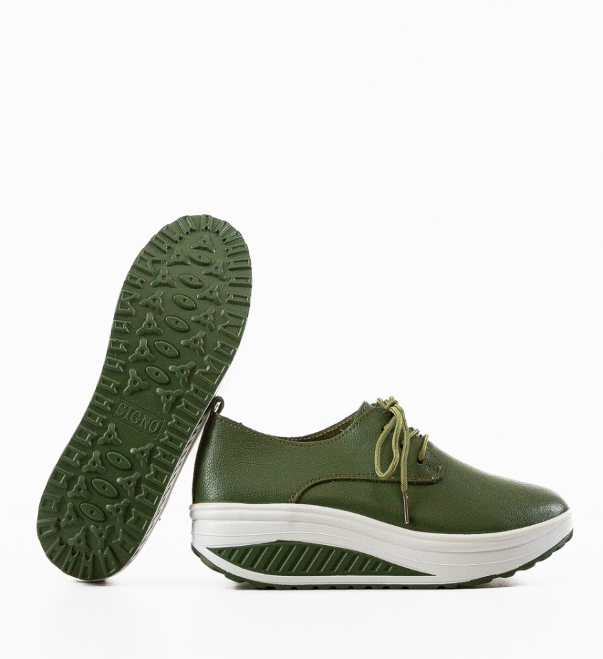 Pantofi Casual Kleak Verzi - Img 3