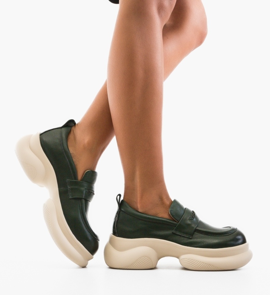 Pantofi Casual Lovre Verzi - Img 4
