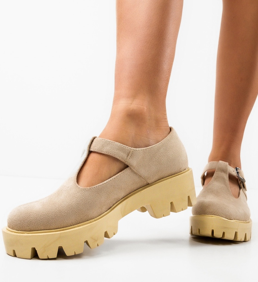 Pantofi Casual Lybon Bej - Img 8