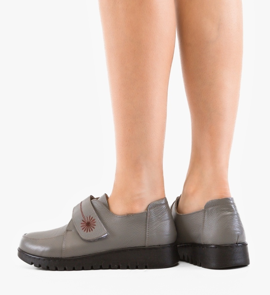 Pantofi Casual Marye Gri - Img 4