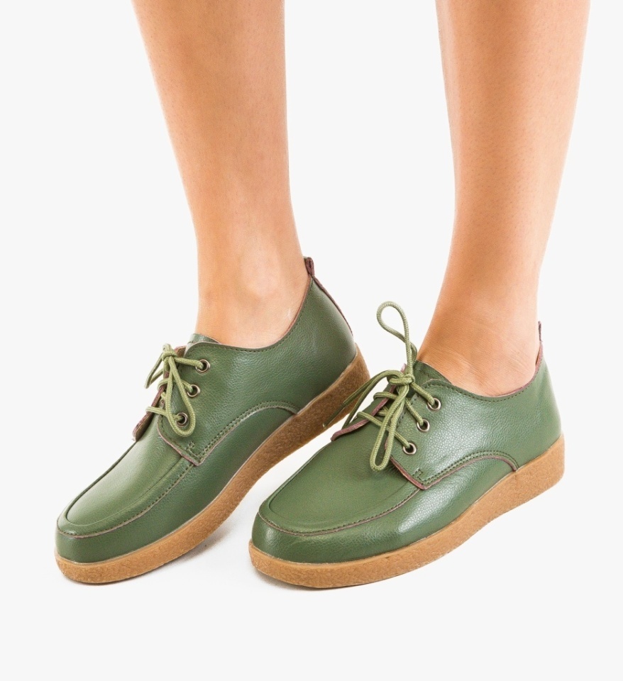 Pantofi Casual Maye Verzi - Img 6