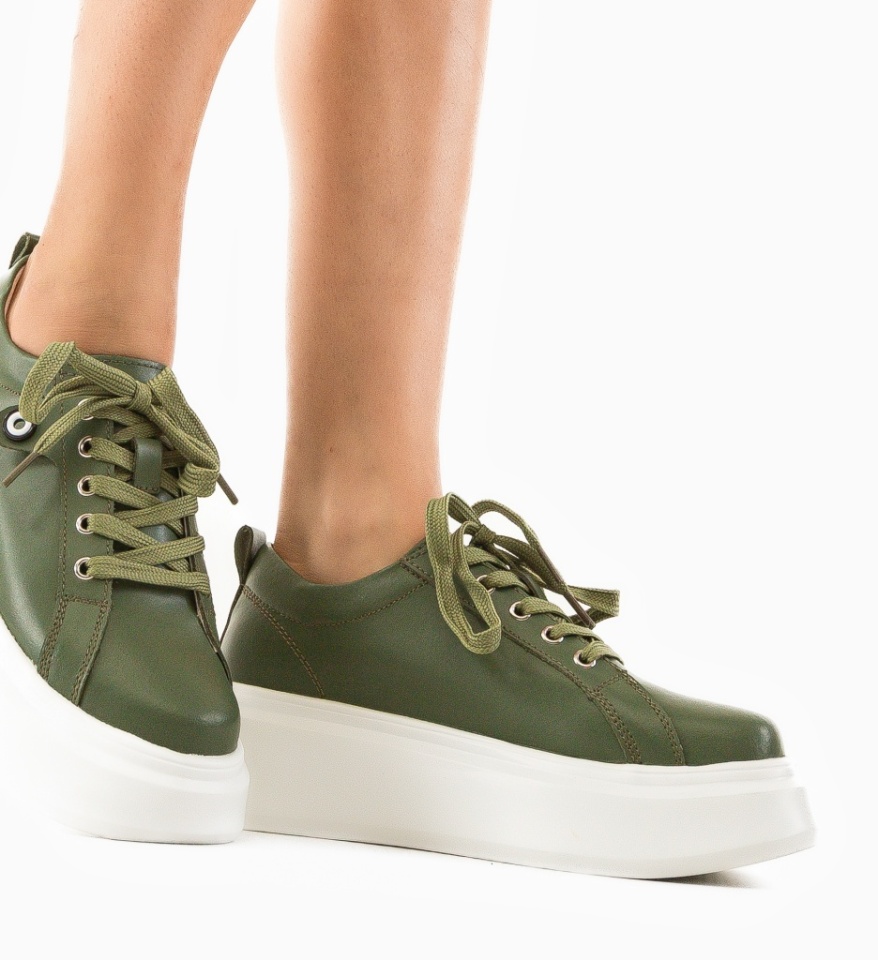 Pantofi Casual Nuandre Verzi - Img 10