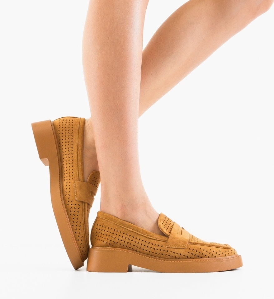Pantofi Casual Rehid Camel - Img 6
