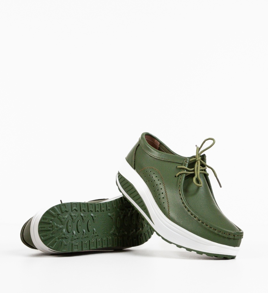 Pantofi Casual Roly Verzi - Img 3