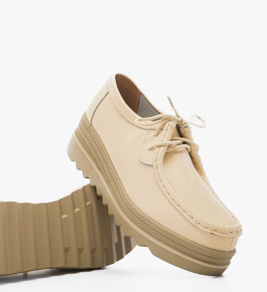 Pantofi Casual Sag Bej 3 - Img 2
