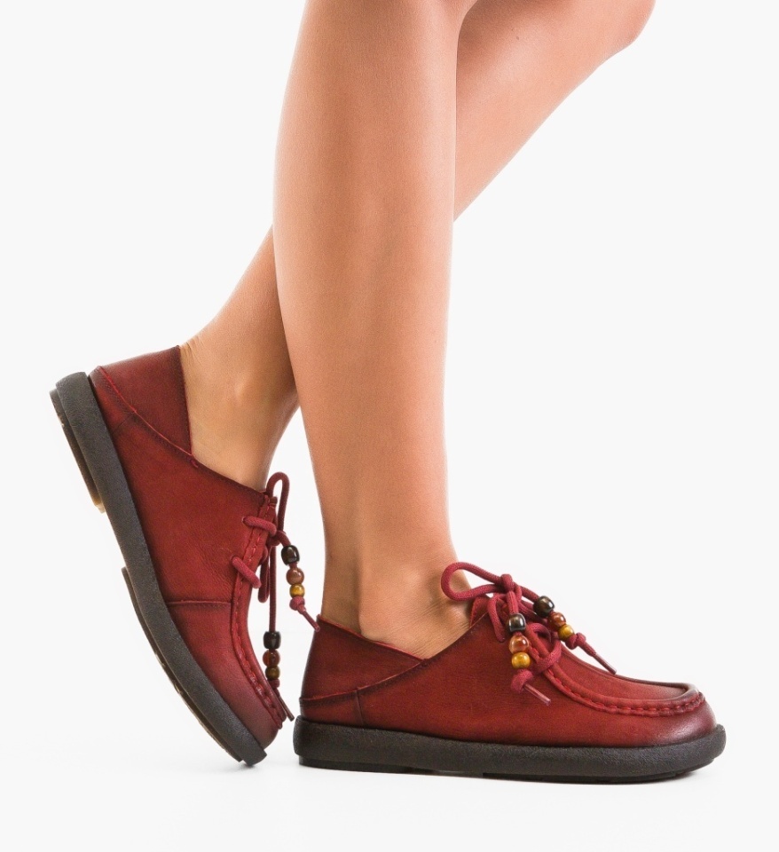 Pantofi Casual Salvor Rosii - Img 4