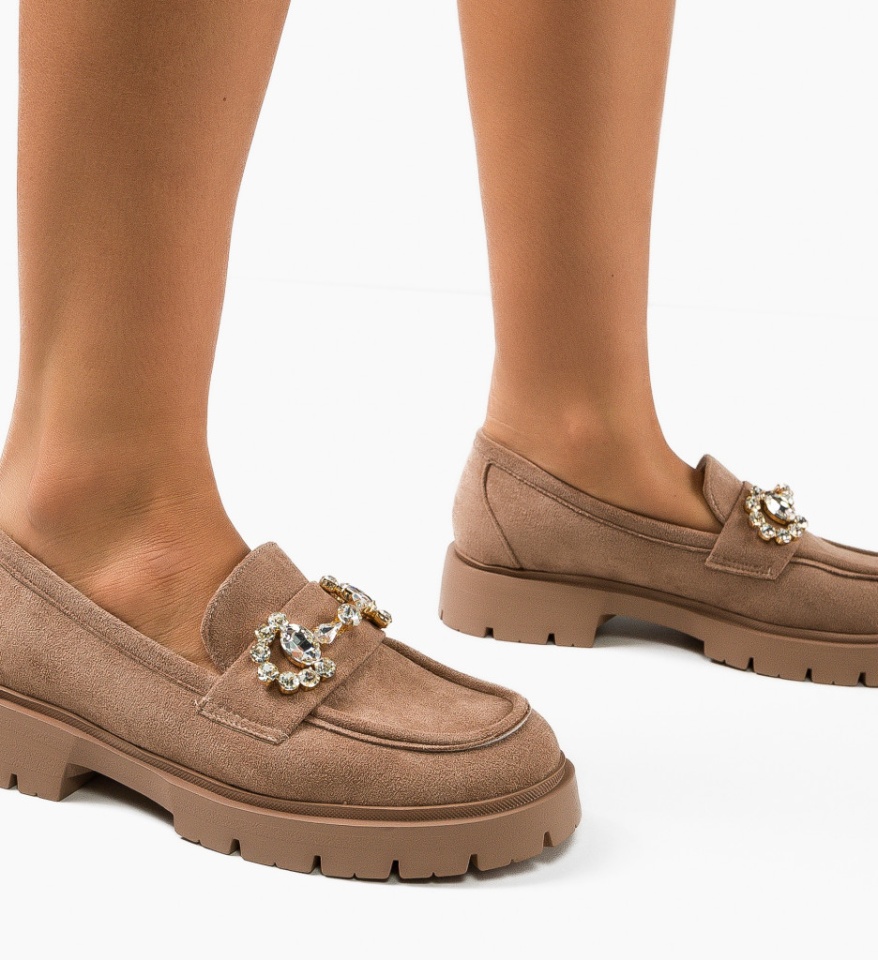 Pantofi Casual Shania Khaki - Img 7