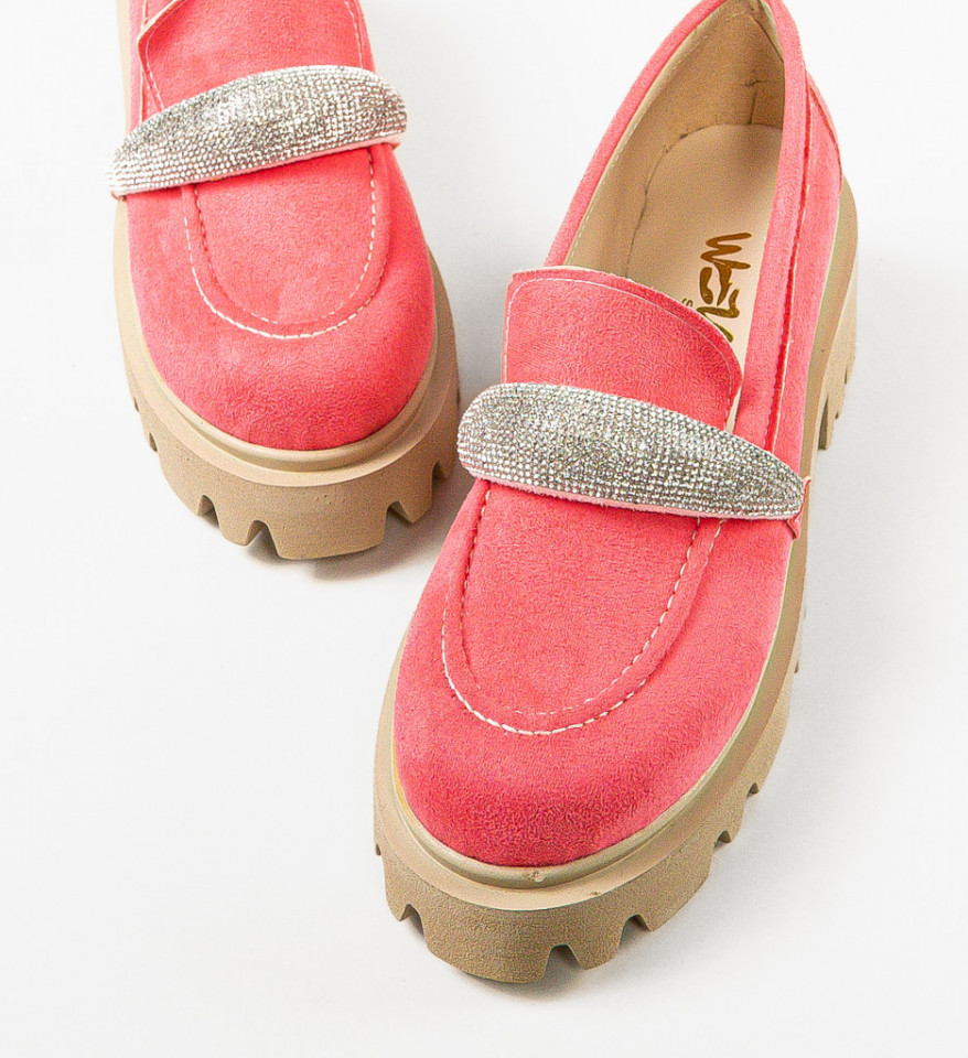 Pantofi Casual Spikez Roz - Img 2