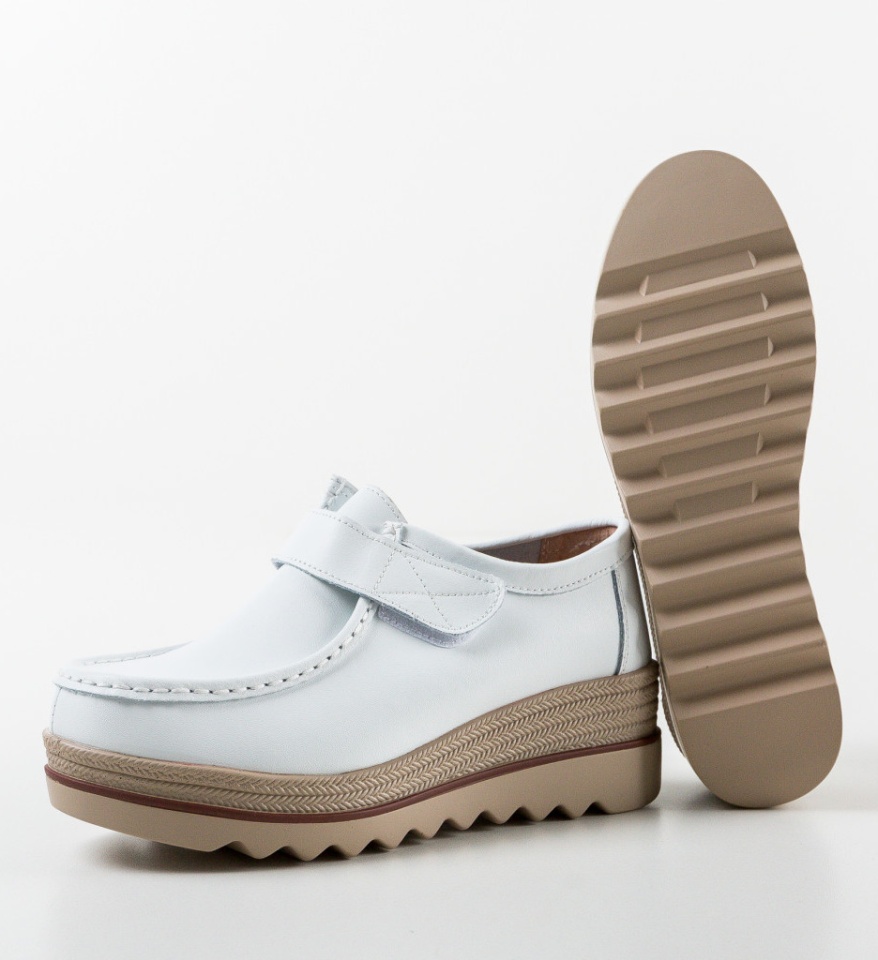 Pantofi Casual Straif Albi - Img 11