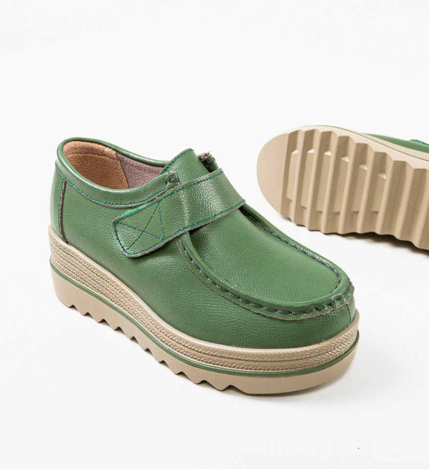 Pantofi Casual Straif Verzi - Img 3