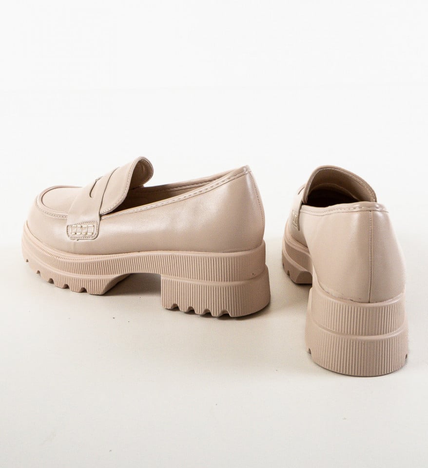 Pantofi Casual Tess Bej - Img 3