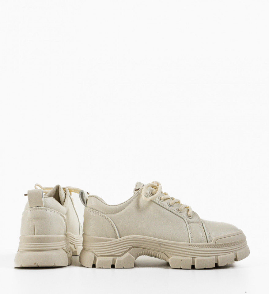 Pantofi Casual Tillie Bej - Img 3