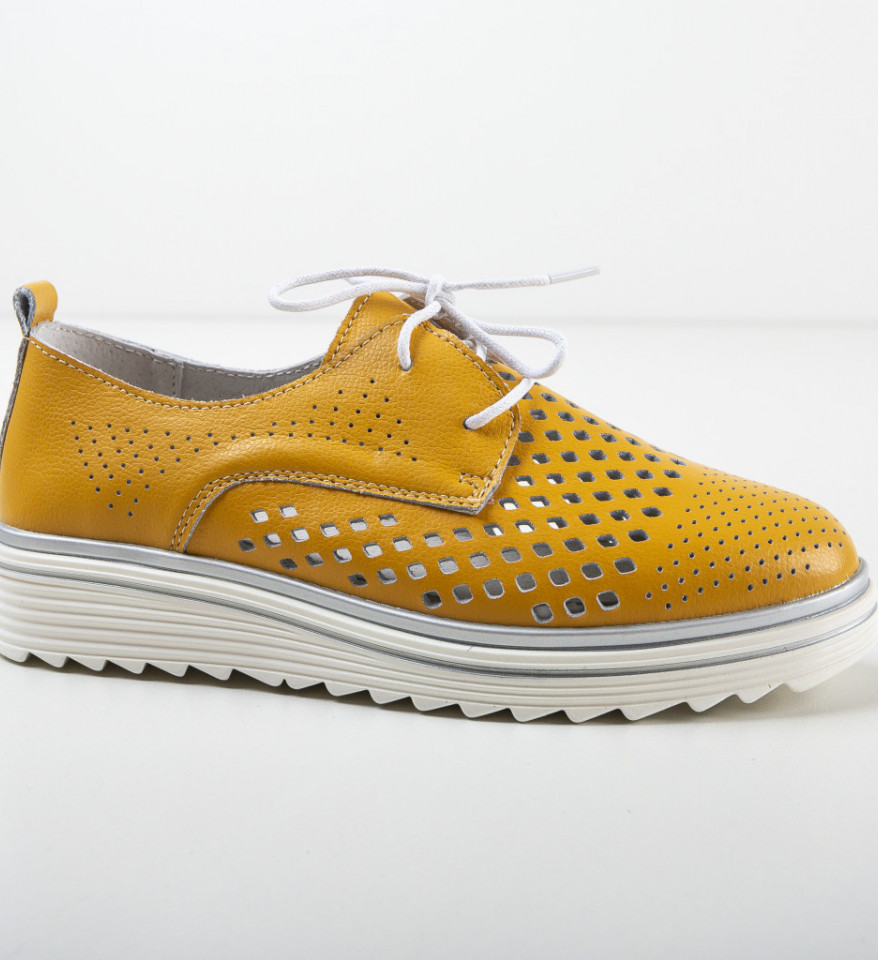 Pantofi Casual Tone Galbeni - Img 2