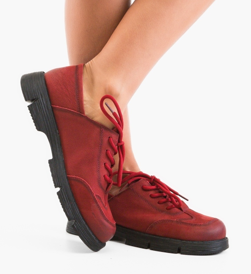 Pantofi Casual Verna Rosii - Img 6