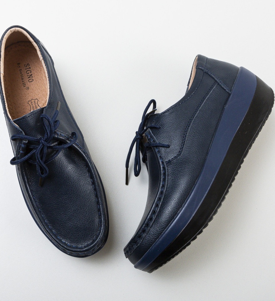 Pantofi Casual Vlasta Bleumarin - Img 10