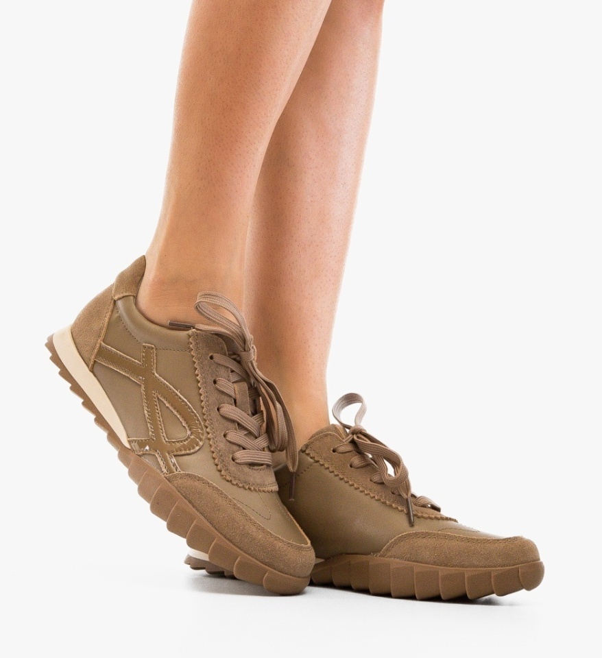 Pantofi Casual Ynun Khaki - Img 3