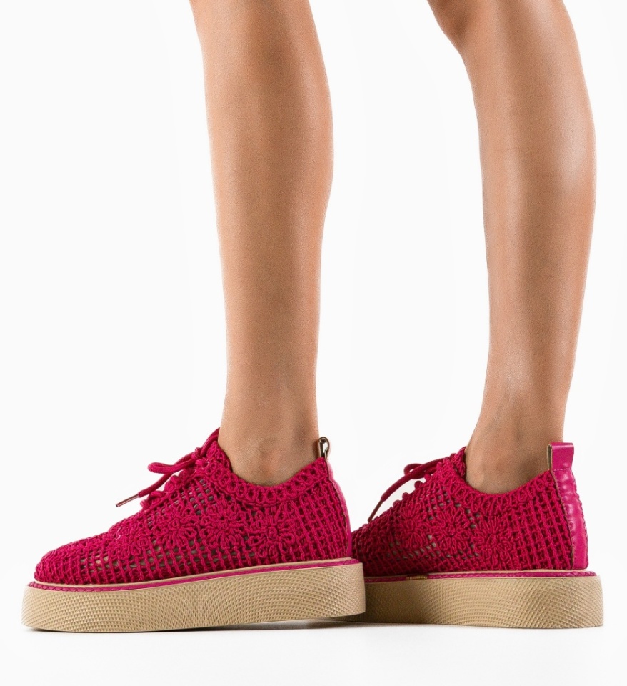 Pantofi Casual Ystory Fuchsia - Img 7