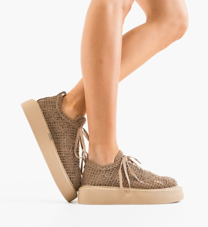 Pantofi Casual Ystory Khaki 2 - Img 6