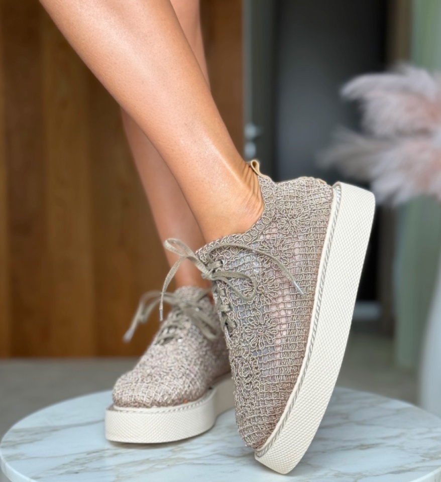 Pantofi Casual Ystory Khaki 3 - Img 9
