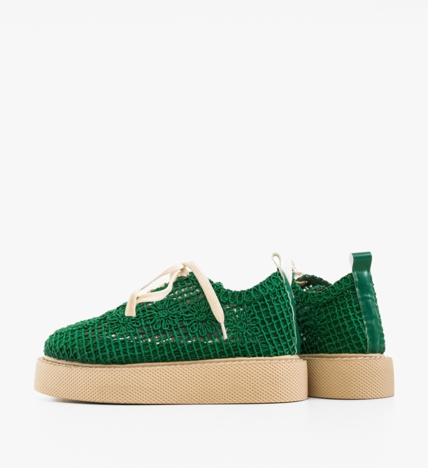 Pantofi Casual Ystory Verzi - Img 2