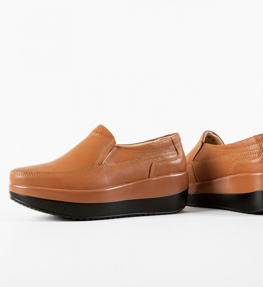 Pantofi Casul Freeman Camel - Img 3