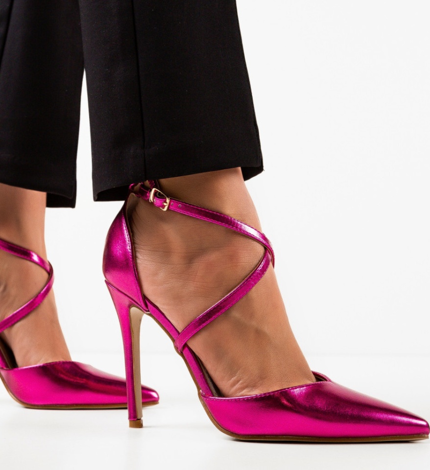 Pantofi cu toc Arpat Fuchsia - Img 3