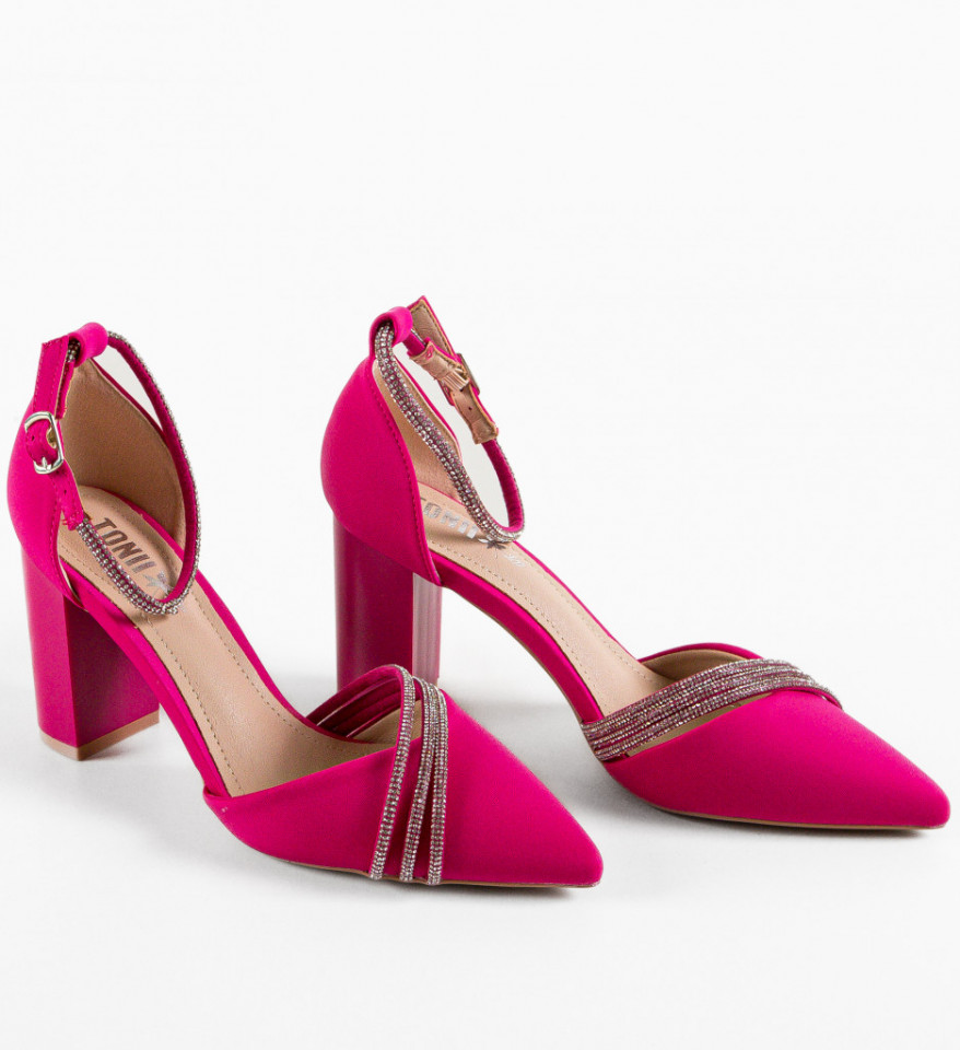Pantofi cu toc Congo Fuchsia - Img 3