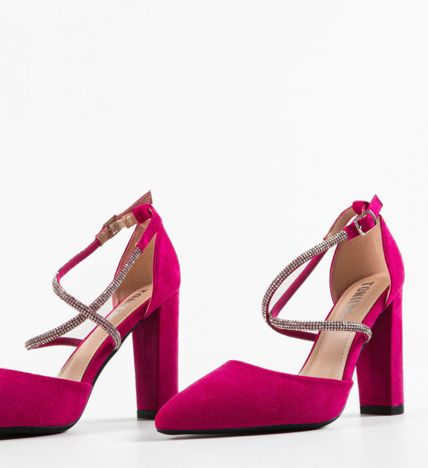 Pantofi cu toc Jess Fuchsia - Img 2