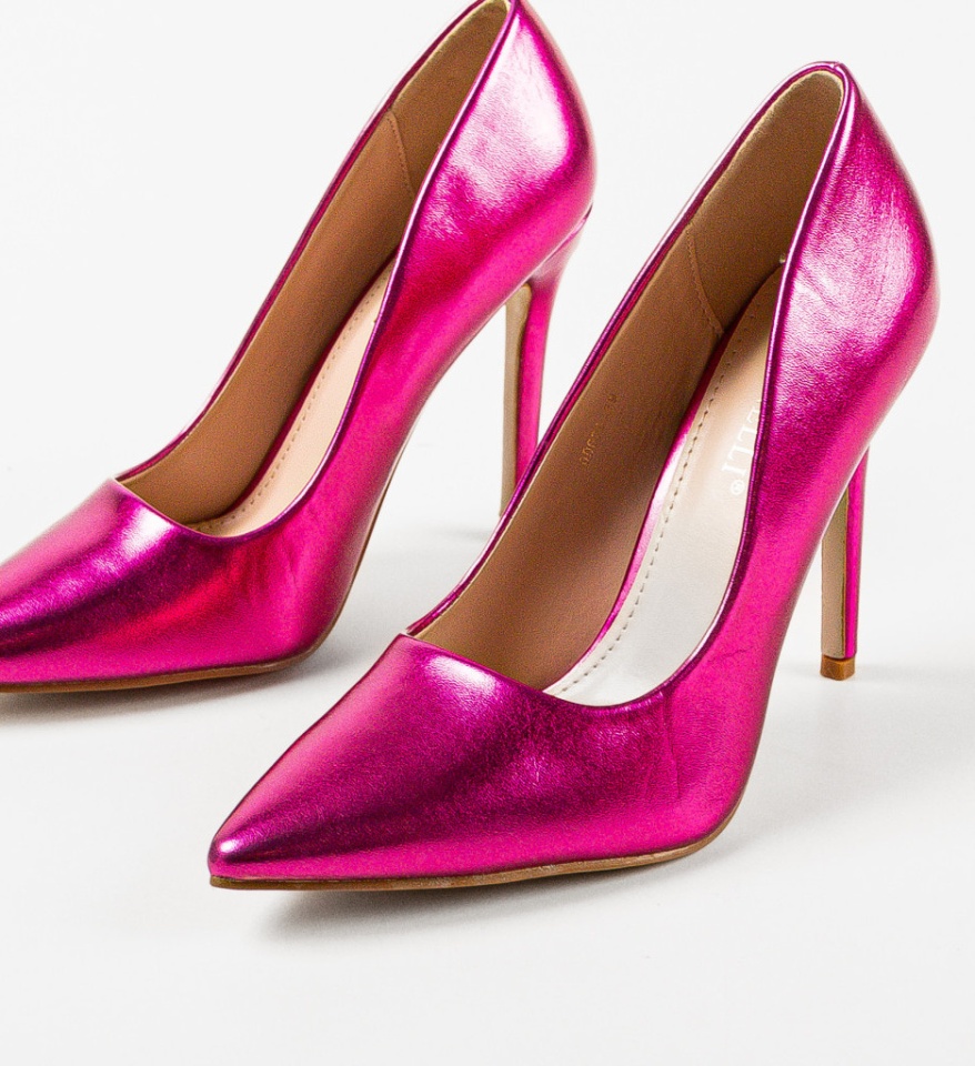 Pantofi cu toc Plazyn Fuchsia - Img 10