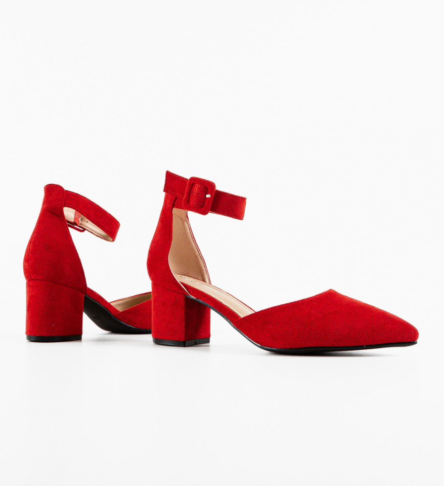 Pantofi dama Anerose Rosii - Img 3
