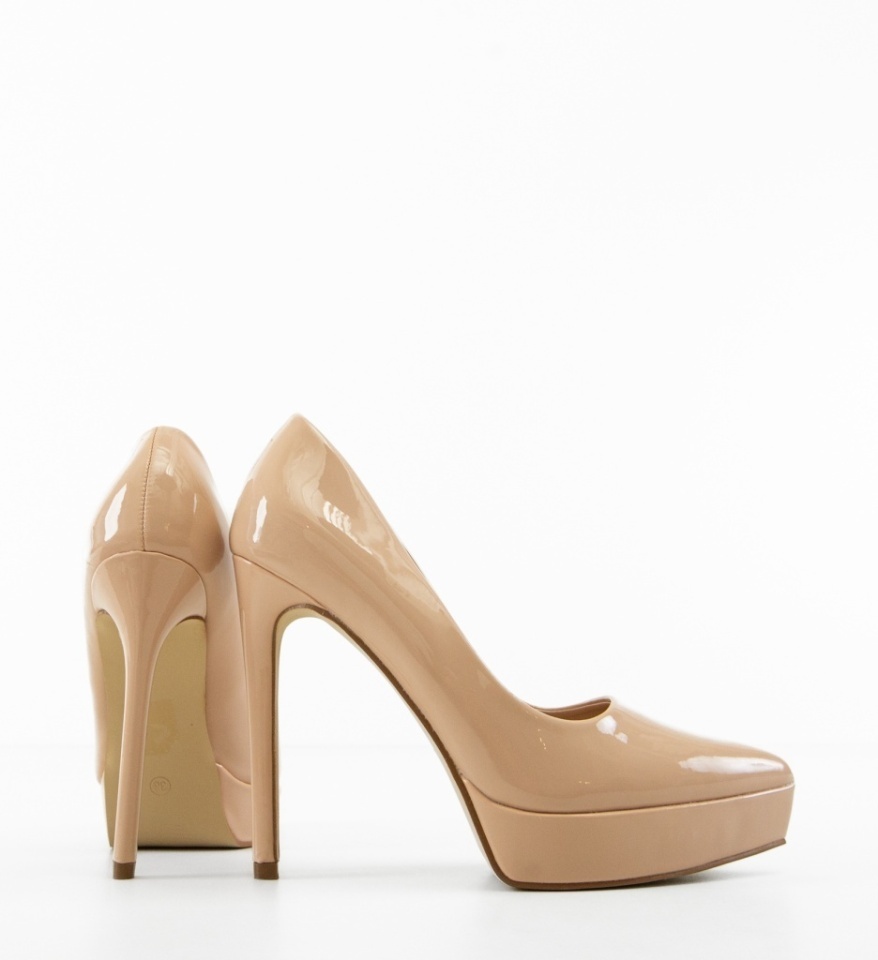 Pantofi dama Banny Nude - Img 3