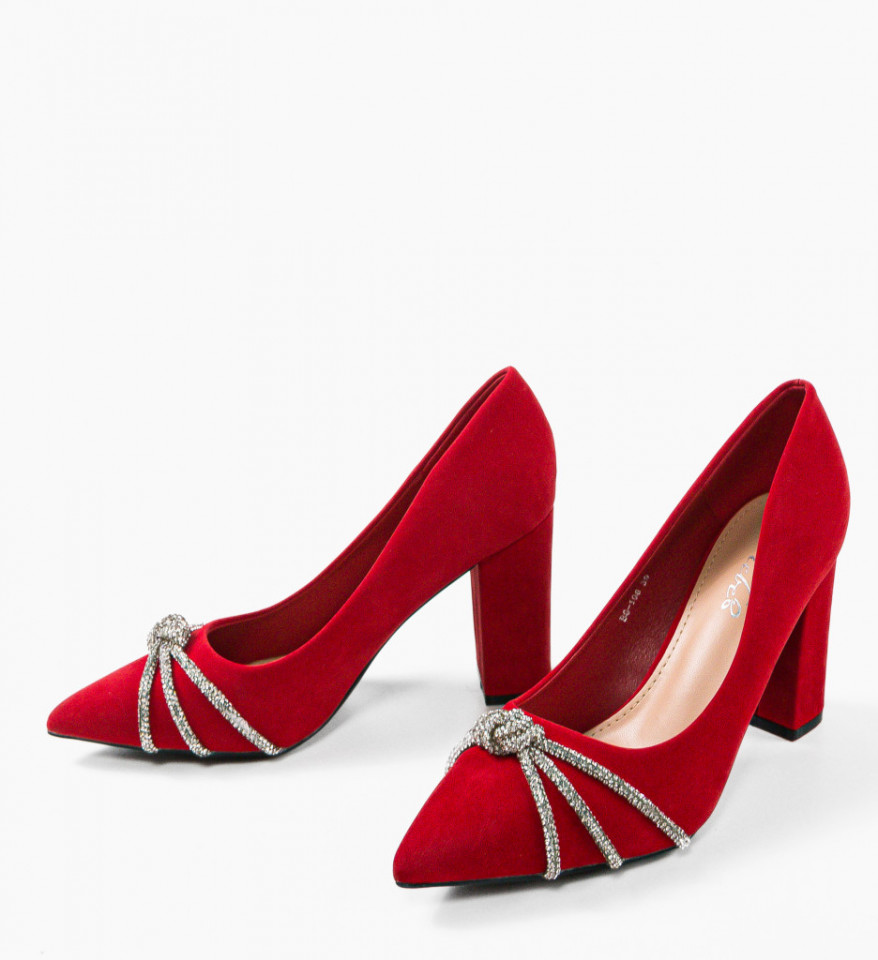 Pantofi dama Baylor Rosii - Img 3