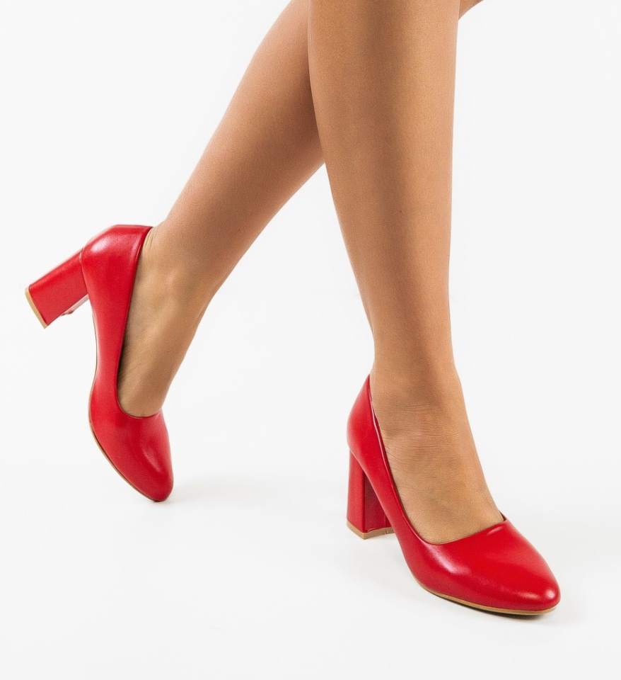 Pantofi dama Bright Rosii 2 - Img 5