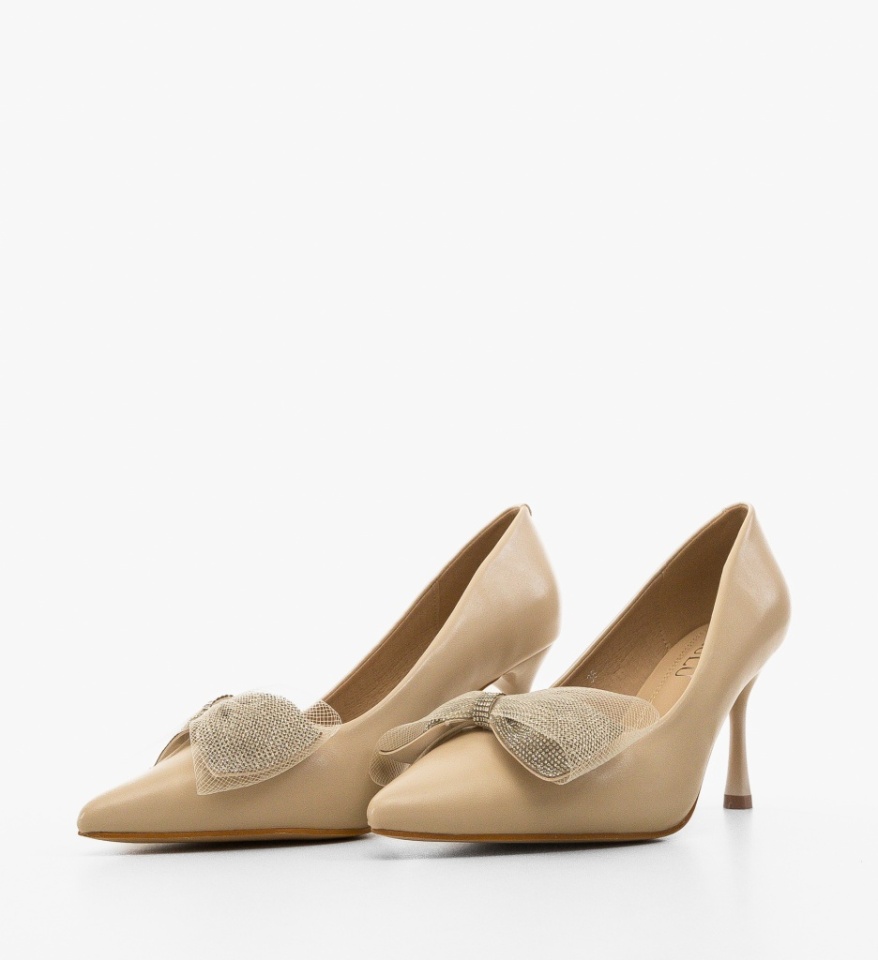 Pantofi dama Bylay Bej - Img 2