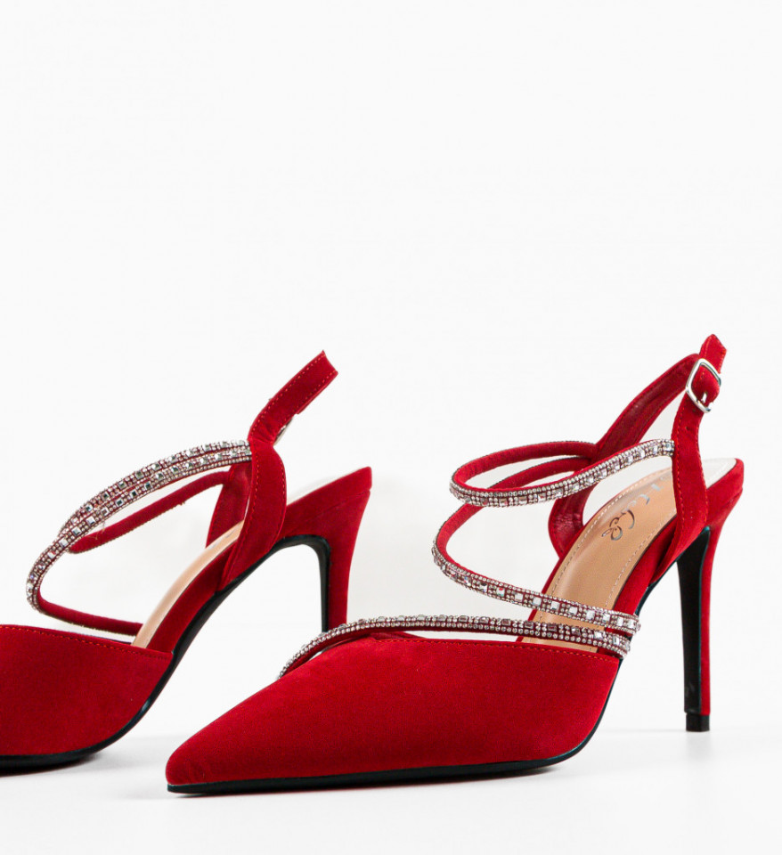 Pantofi dama Pearce Rosii - Img 2